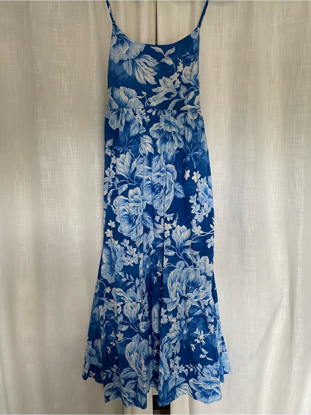 Joie Blue and White Floral Maxi Skirt